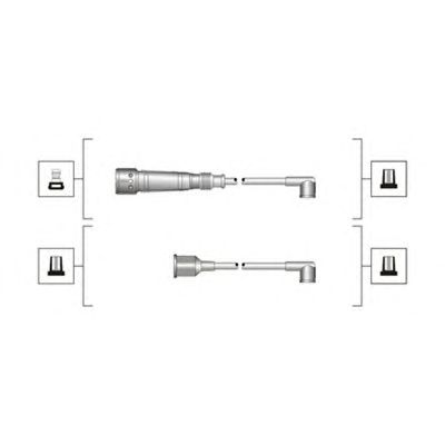 MAGNETI MARELLI 941319170017 -  Комплект проводов зажигания